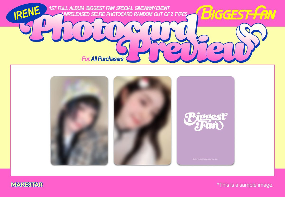 タワ渋MAKESTAR】 ／ 🩷#Irene (Red Velvet)🩷 The 1st Album「Biggest