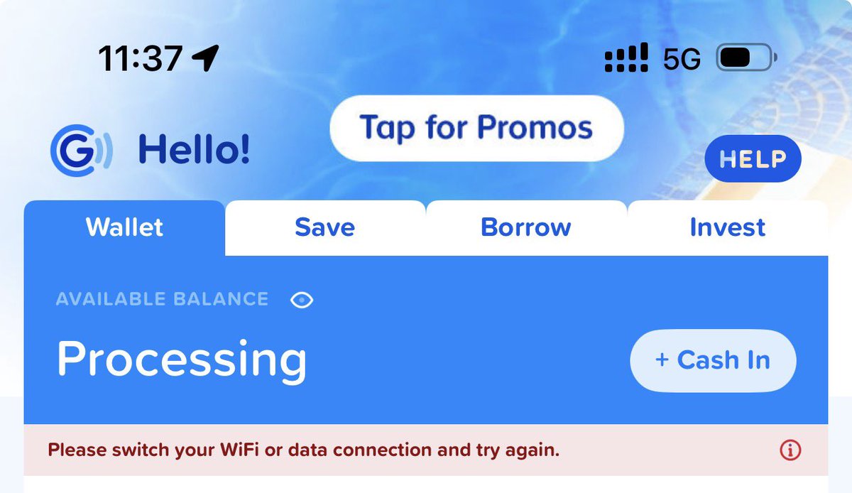 abranteyyy's tweet photo. Do u guys experience this using data? 2 data gamit ko and consistently ganyan lang yan sya 😓 Pag wifi yes its working. @gcashofficial https://t.co/Ktura2nDo0