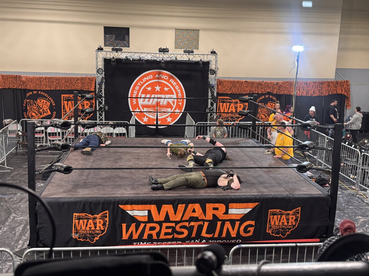 McCormickPBP's tweet photo. Things did not end well at @TheWARWrestling for @JimmyShane and the Krue despite the win. https://t.co/tHEfnJP8zU
