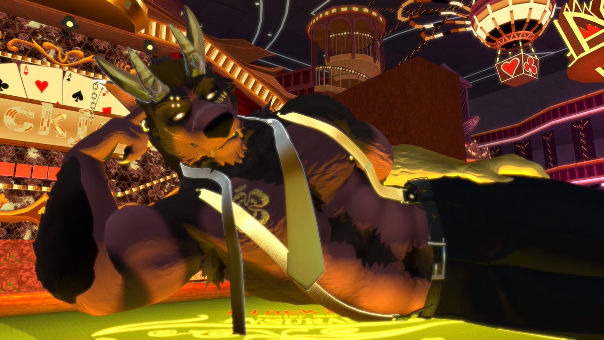 Coppermane59's tweet photo. POV: You beat the gambling Demon
What do you do next?

📸: @KatanaBChim118 

#vrchat #furry #furrymale #wolfman #wolf #demon https://t.co/dZEzNL5JOK