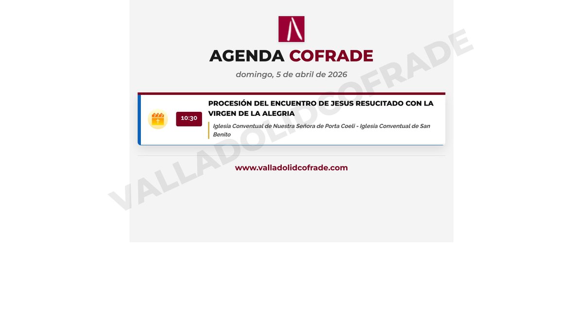 Valladolid Cofrade tweet media