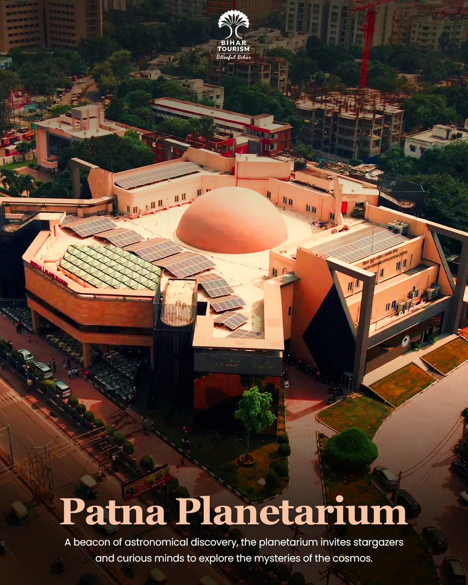 TourismBiharGov's tweet image. Explore the wonders of the universe at Patna Planetarium where immersive dome shows and astronomical experiences bring the cosmos to life.

#PatnaPlanetarium #Patna #BiharTourism #viral  #IncredibleIndia #AstroExperience #SpaceLovers #ScienceMuseum #TravelDiaries  #Discover