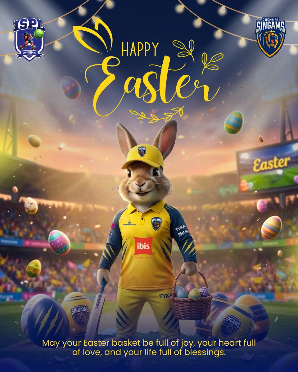 CSingams's tweet photo. May this Easter season bring fresh inspiration, positivity, and happiness to you and your loved ones. Happy Easter 🌼 🐰 

#HappyEaster #ChennaiSingams https://t.co/XMx1AJP7IV