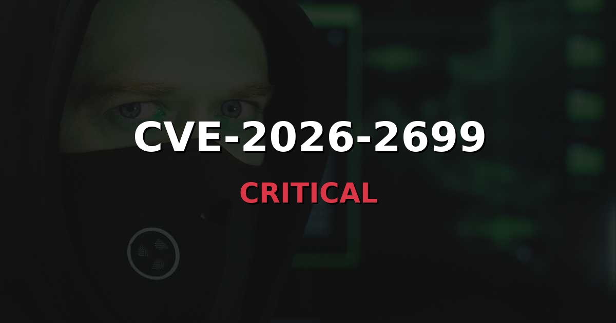 TheHackerWire's tweet photo. 🔴 CVE-2026-2699 - Critical

Customer Managed ShareFile Storage Zones Controller (SZC) allows an unauthenticated attacker to access restricted configuration pages. This leads to changing system configuration and poten...

https://t.co/bKECTs82vM https://t.co/PgAPc52rI0