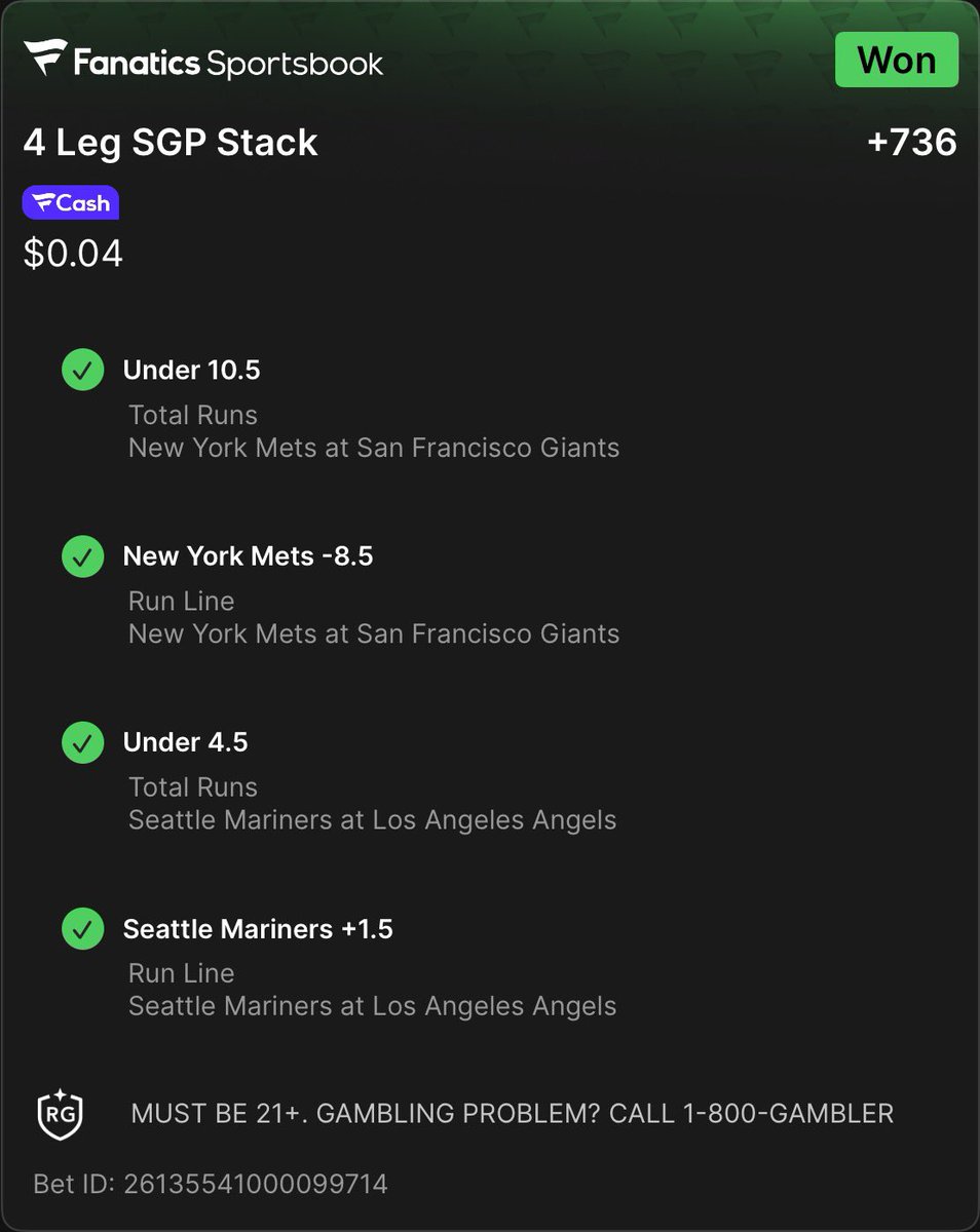 8 LEG PARLAY tweet media