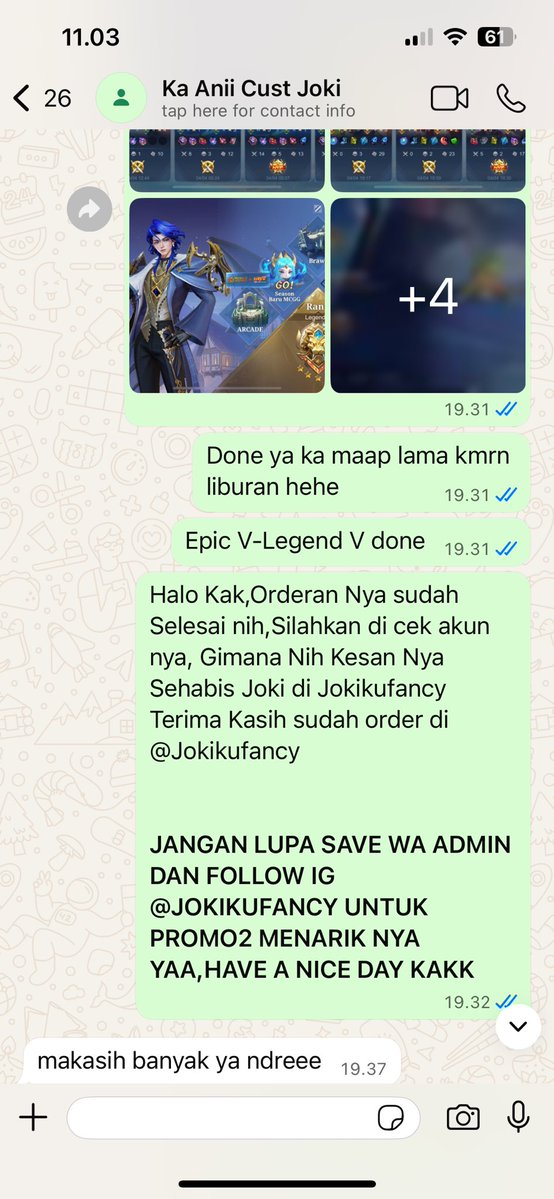 Dreyse | Joki MLBB tweet media