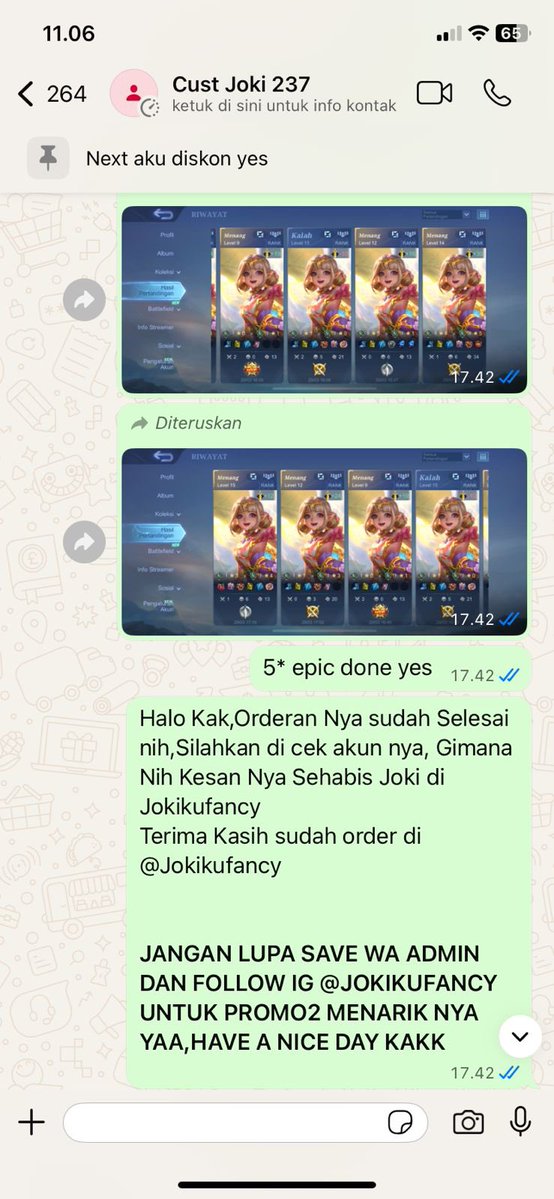 Dreyse | Joki MLBB tweet media