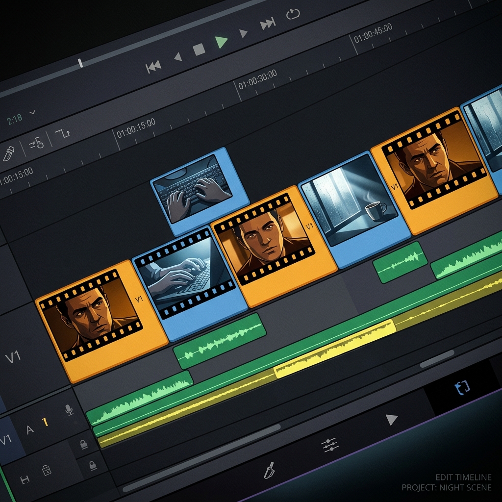 jznode's tweet photo. AI filmmaking tip most people skip: reference images solve character generation. that's the easy part.

the editorial layer is what actually holds sequences together. B-roll at transition points, cutting on action instead of mid-pose, reducing visual axes between shots. without that, consistent characters still feel like a slideshow.