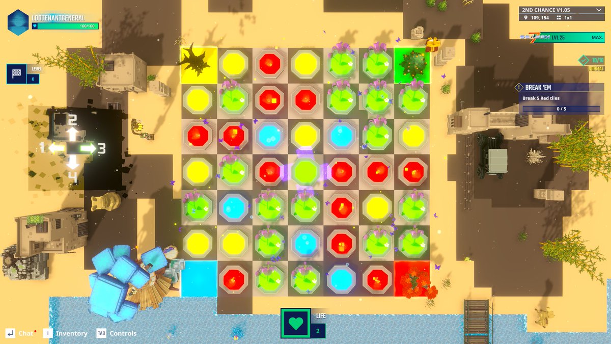 Red lights lined up in The Sandbox Season 7—spotted the pattern. <a href="/TheSandboxGame/">The Sandbox</a>  tsbga.me/TheSandbox #Season7