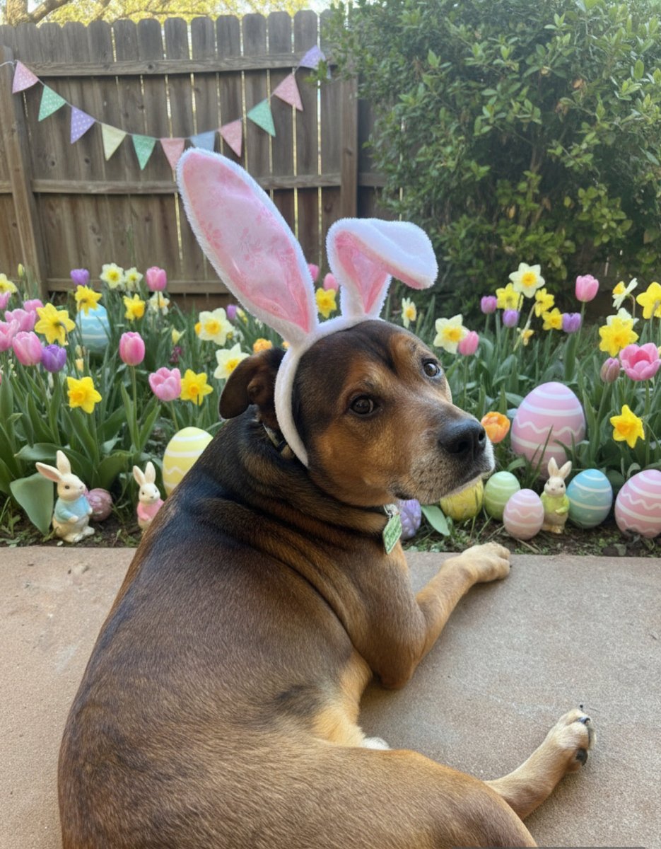 _MelissaMoore's tweet photo. Happy Easter 🐣 ✝️🐶🩷 https://t.co/1h9dPHOcRy