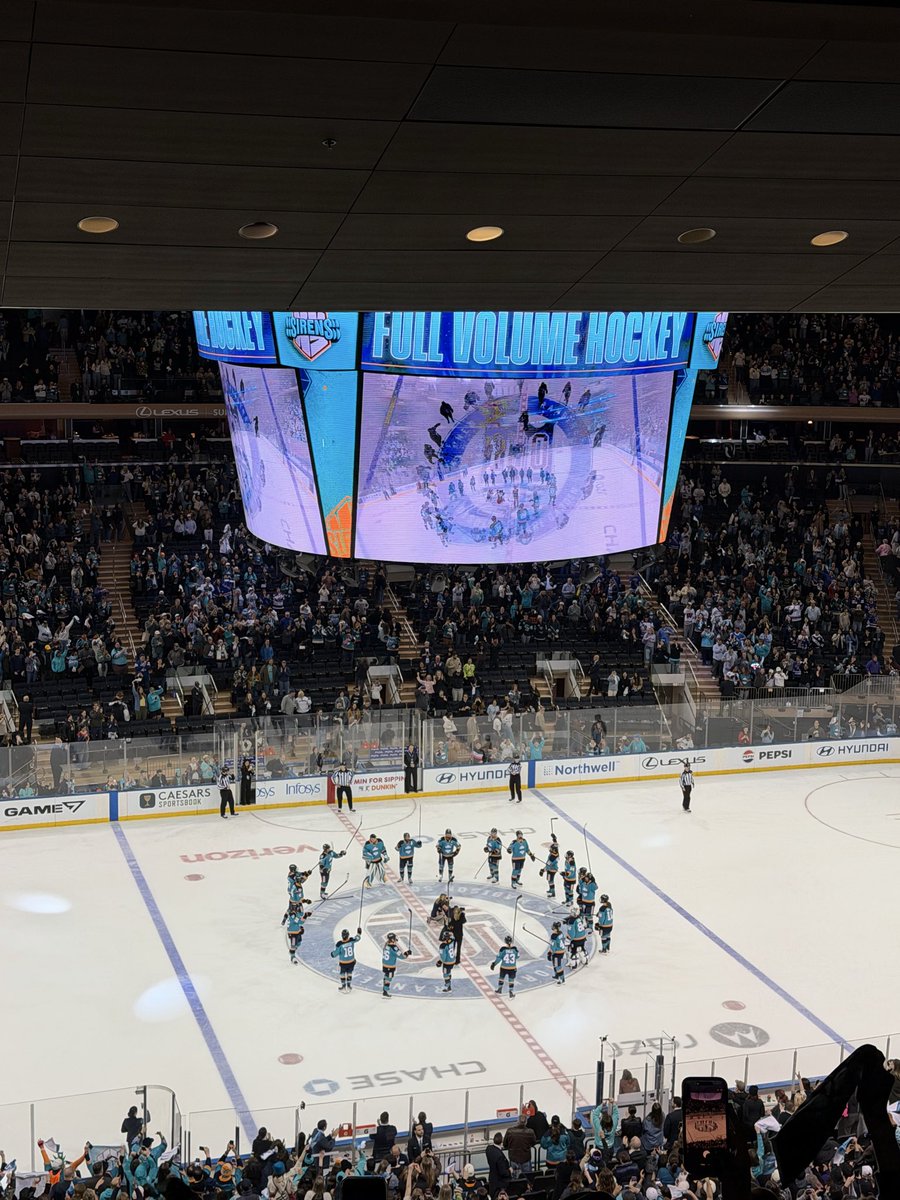 jasonheld's tweet photo. Great game, @PWHL_NewYork ! @TheGarden https://t.co/9K8NmjiY3x
