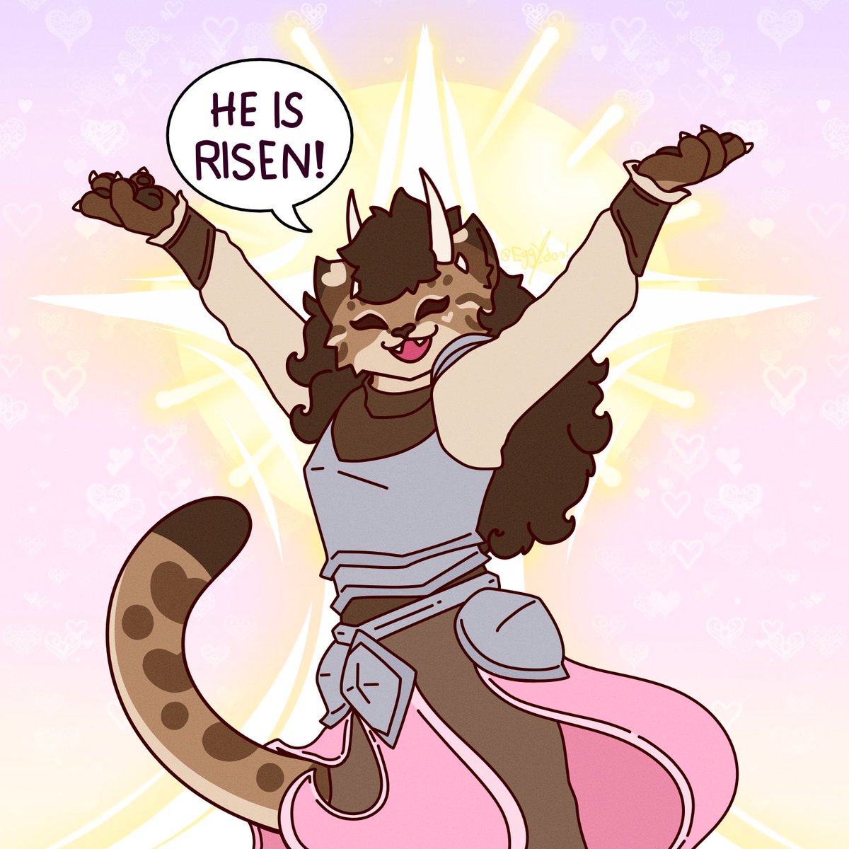HE IS RISEN MY FRIENDS!!

It's that time of year again when we celebrate and honor the sacrifice Christ made for us! Every day one walks with God they do this of course, but it is always lovely to have such gatherings with the Church to remind ourselves of all He's done for us :3