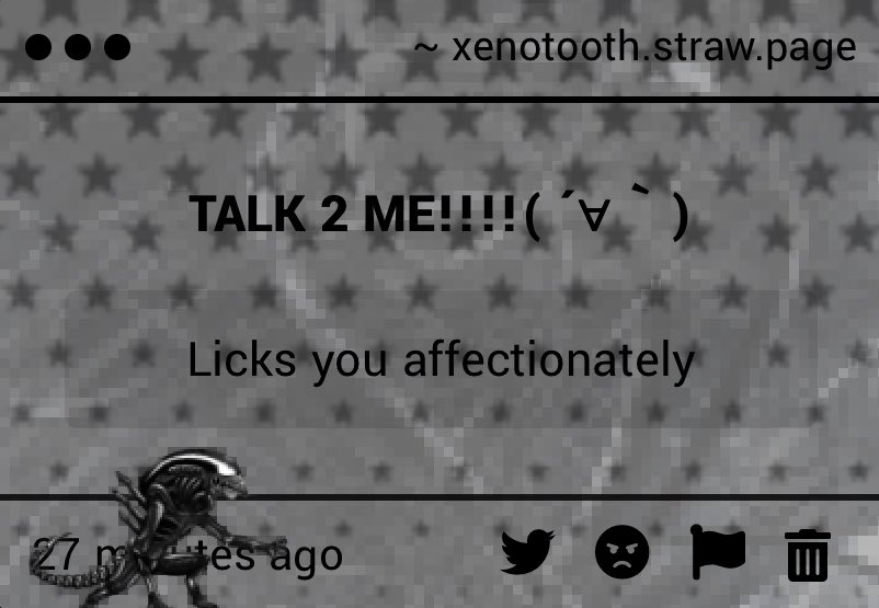 xeno / tooth of shtwt tweet media