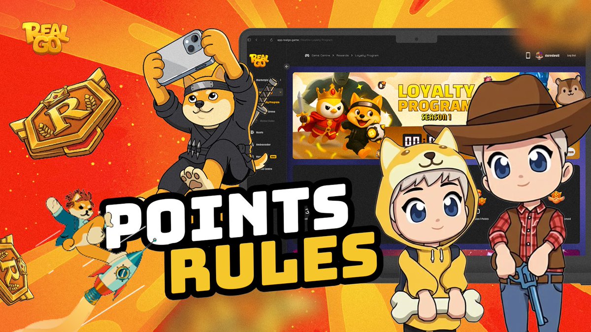 RealGoOfficial's tweet photo. 📣Our Points System is undergoing a new upgrade!

Based on community feedback, we are further optimising the transparency and balance of our points. This is to ensure that new, active players earn more points, whilst taking both Web2 and Web3 attributes into account.

If you have any specific suggestions, do drop your thoughts in the comments below. Let's build this together!

Download the app 👉 https://t.co/jyrihgHXIy
Head to the dApp 🎁 https://t.co/LMhTddKcAc