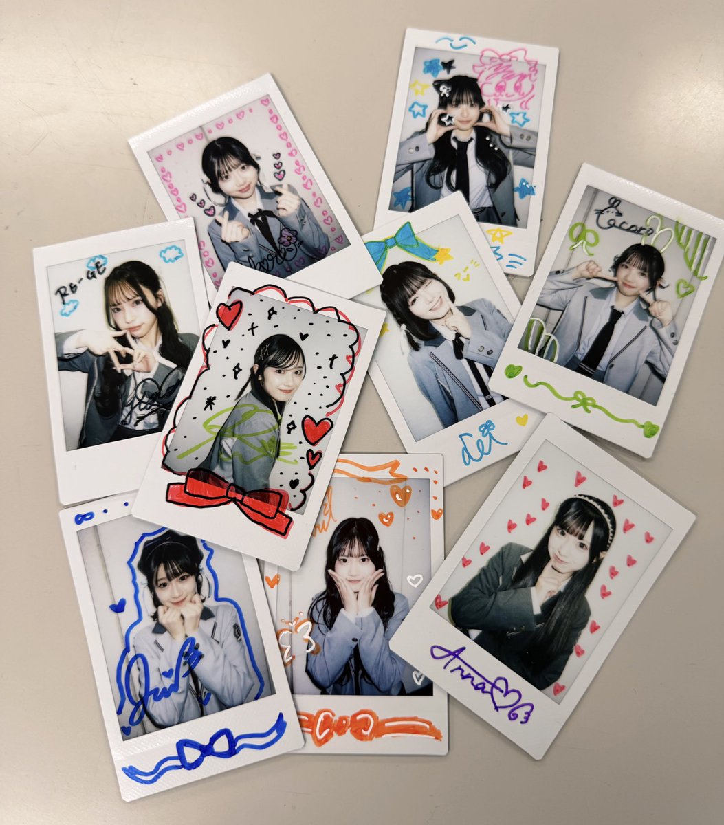 ランダムチェキのお渡しもあります📸💕 🎫特典券3枚 ▶︎ 撮影済み