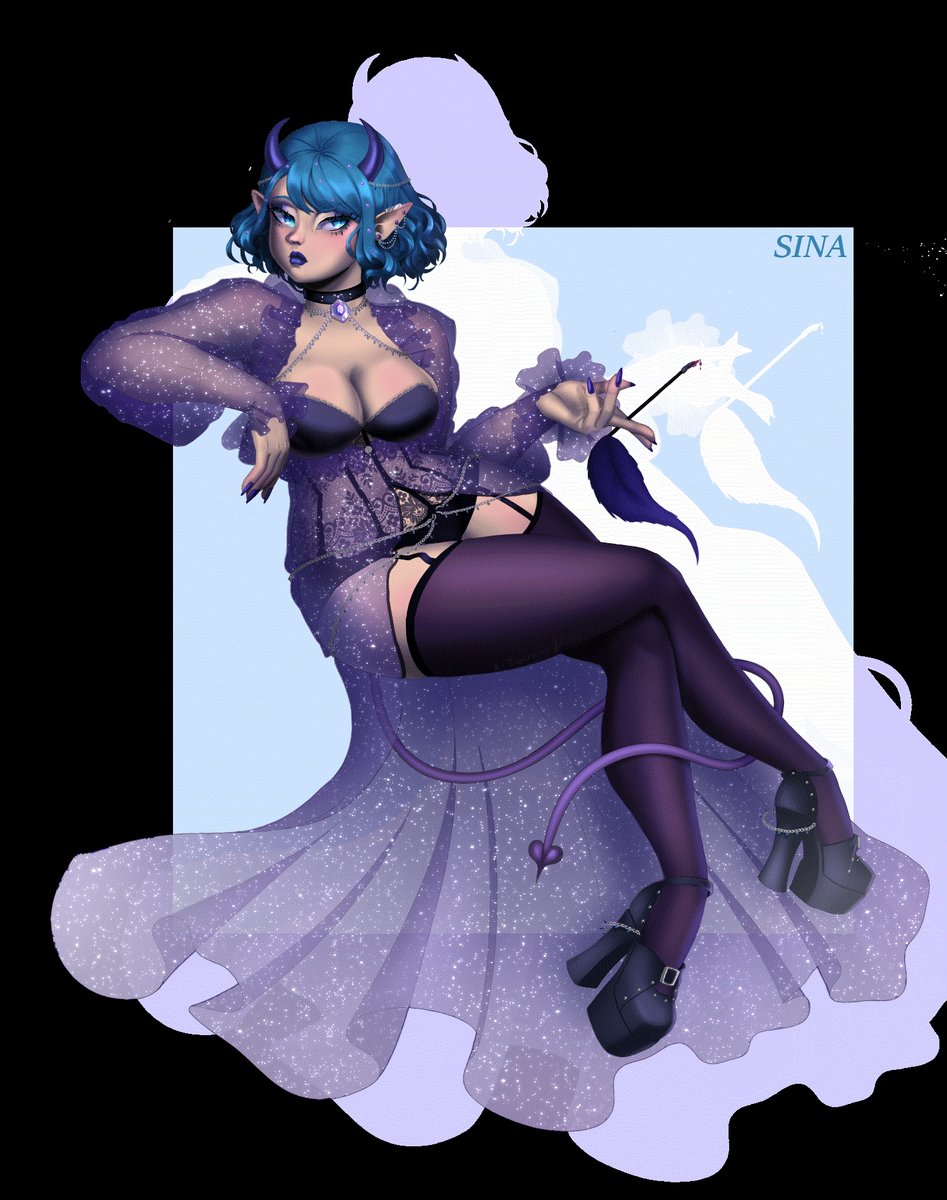 Commission for <a href="/FlowerDickDraw/">Sina</a> 💙

#VGenComm #CommissionedArt #art  #illustration #oc