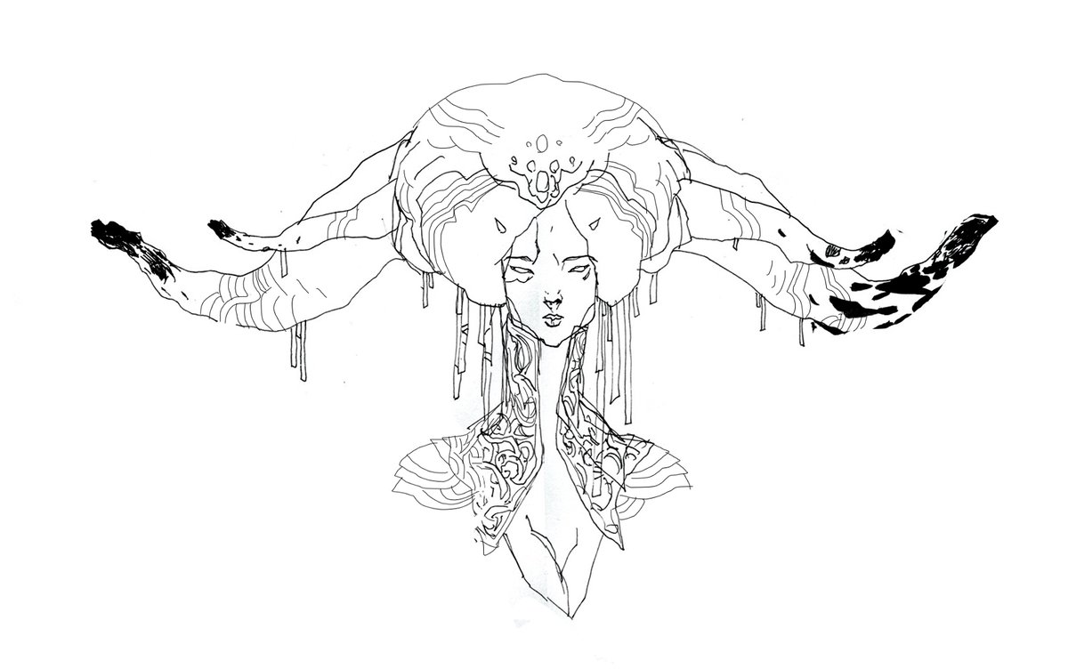 YvesRahuel's tweet image. #sketch #sketchbook #ink