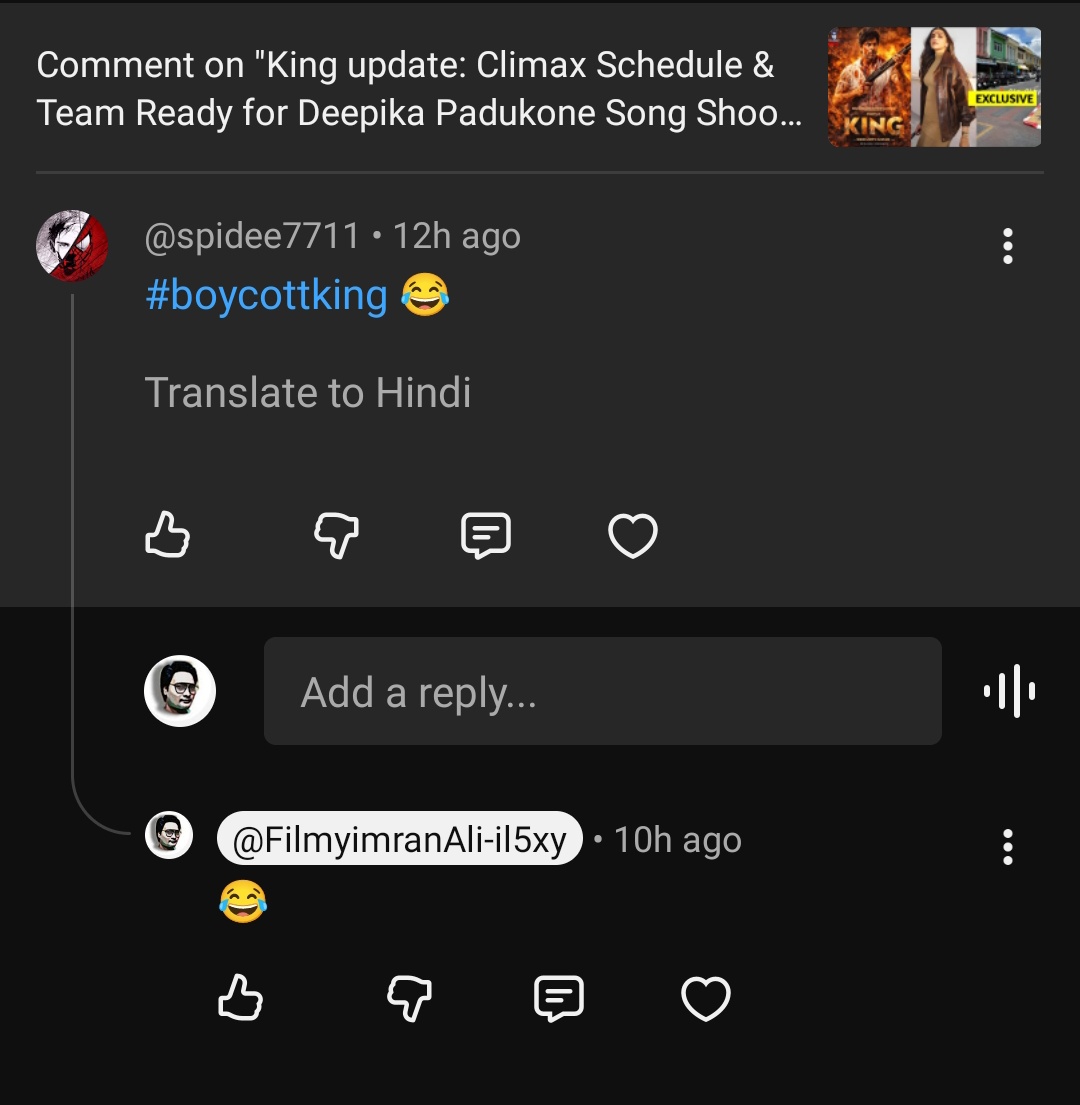 filmy_imran's tweet photo. Lo Agaya
#BoycottKing
😂😂😂😂 https://t.co/IpA8Vu32Fx