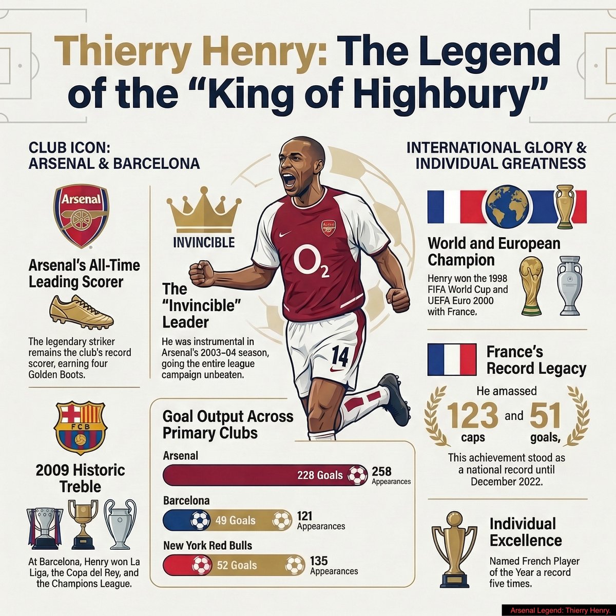 StopherKri56227's tweet photo. Thierry Henry

The King of Highbury

Invincibles leader

Arsenal’s all-time top scorer (228 goals)

Pure football poetry in motion. ⚽👑

Who’s the greatest Premier League striker ever?

Legends Football Quiz — now available on the App Store!

#ThierryHenry #Arsenal #Invincibles https://t.co/gp8fYSmAog