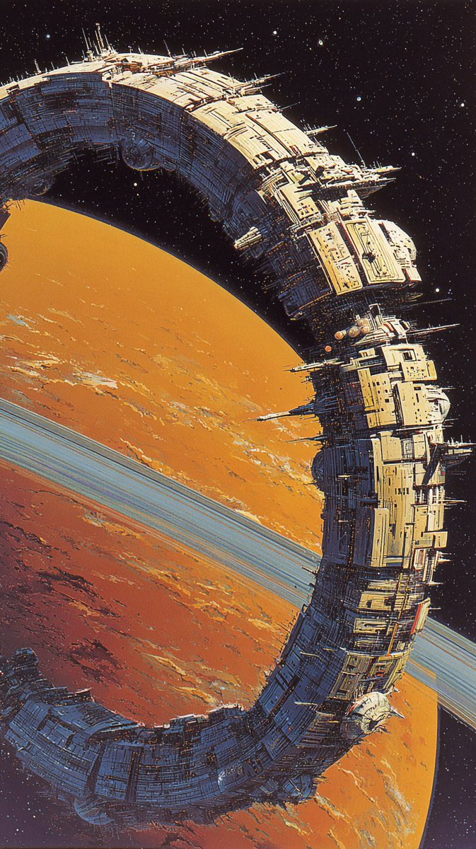 JohnSmith_EiS's tweet image. Not all space colonies are on the surface of distant worlds.

In 9:16 aspect ratio.
#scifi #spacestation #wallpaper #AIart #AIイラスト