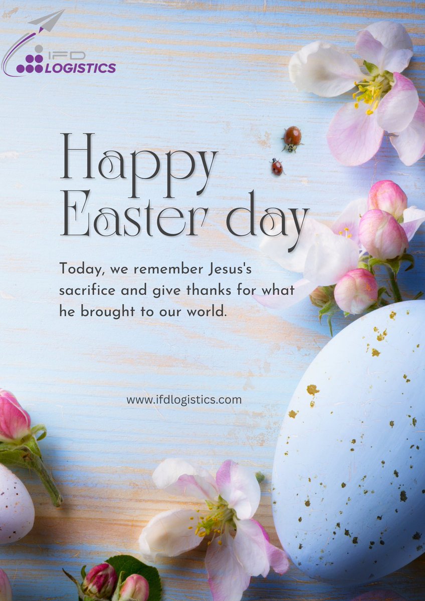 Happy Easter from your favorite logistics partner!🐰📦

Heads up! Our office will be closed on Monday 6th April 2026 for the Easter holiday. We’ll be back in full gear on Tuesday 7th April 2026 to serve you.
#ifdlogisticssl #easter #logistics #freight #easter2026