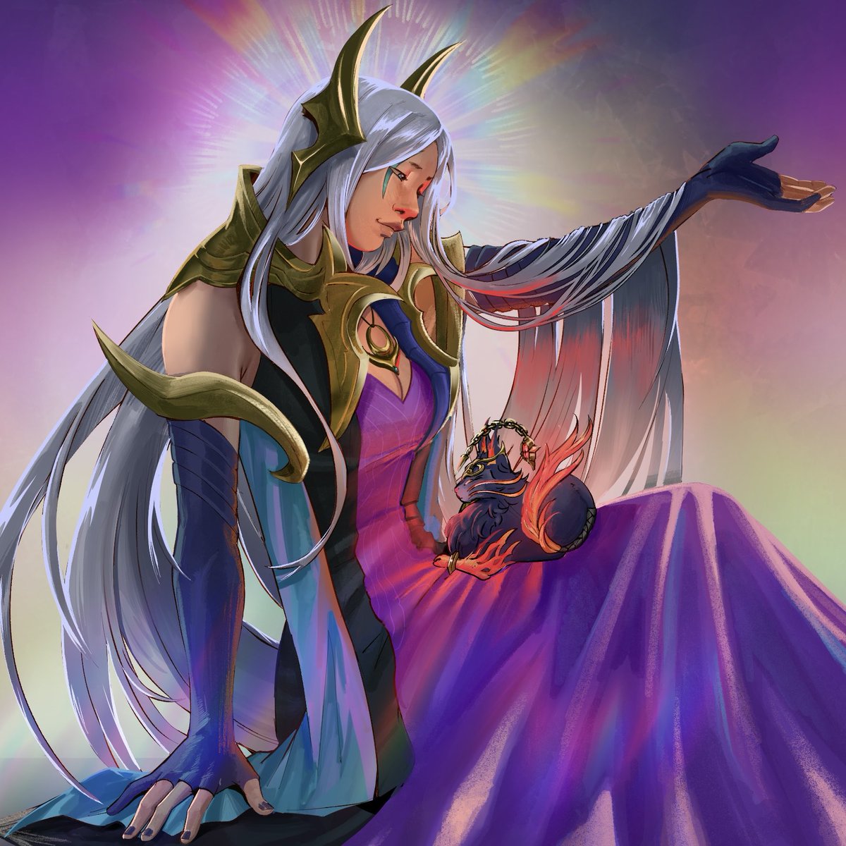 Everything is beautiful when you look at it with love.

#Alune #Yuumi #AluneApril #ArtofLegends