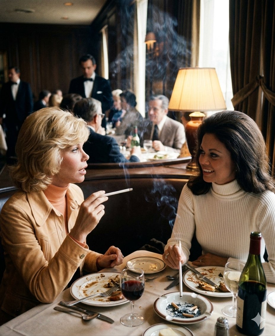 captaincarved62's tweet image. Elaine Joyce and Jo Ann Pflug, AI artwork