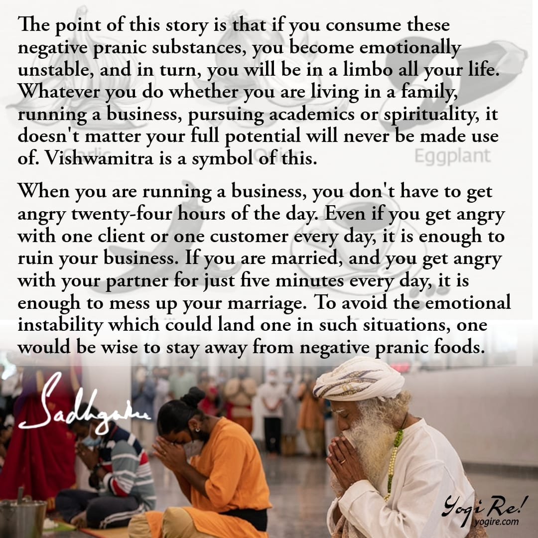 yogire_me's tweet image. What are Pranic Foods? 

Read the full article here: 
instagram.com/p/DWvKMS2AouP/

#Sadhguru #Food #Diet #Pranic #Aahar