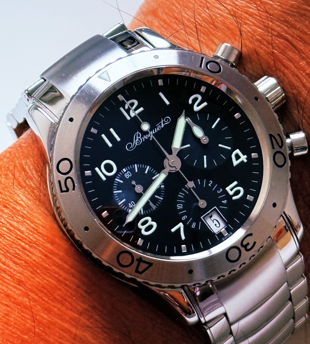 syualbireo's tweet image. ぽかぽか陽気の日曜日の相棒

#ブレゲ  #トランスアトランティック 
#typexx #3820st #breguet