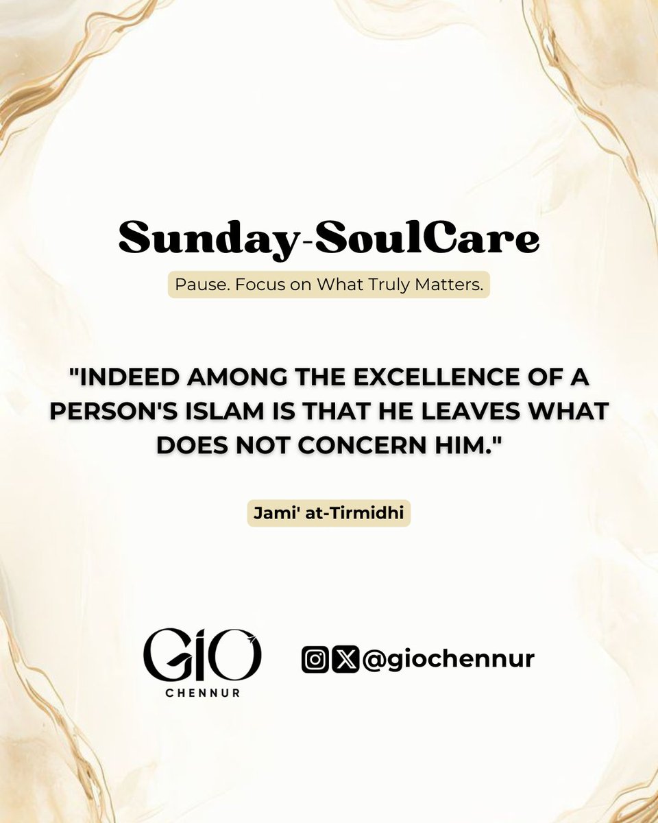 giochennur's tweet photo. Gentle Reminder!
Not everything needs your attention,
your reaction, or your involvement.

Sometimes, growth is found in what you choose to ignore.

Protect your time.
Protect your peace.
Focus on what truly matters.

#SundaySoulCare #MindfulLiving #FocusOnWhatMatters https://t.co/7hB8shIWYs