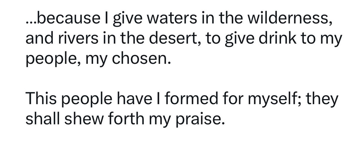 One_Of_His's tweet image. #JesusisLord
#PraisetheLord

-New Covenant-
Isaiah 43:19-21 KJV
Behold, I will do a new thing; now it shall spring forth; shall ye not know it? I will even make a way in the wilderness, and rivers in the desert.

The beast of the field shall honour me, the dragons and the owls:..