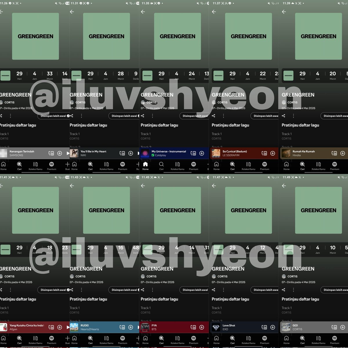 iluvshyeon's tweet image. lebih baik terlambat daripada tidak sama sekali ya min 🥲💧 

#GreenGreen1MChallenge #CORTIS #REDRED #GREENGREEN