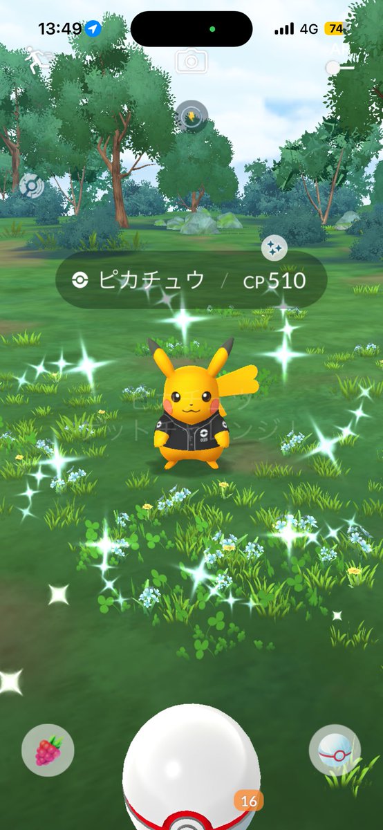 ginbis2024's tweet photo. 71戦目にしてやっと光ったー！

と期待したのだが、、、

(はいけいなし、、😇)

#ポケモンGO
#Pokemongo https://t.co/W3gaBmUBZf