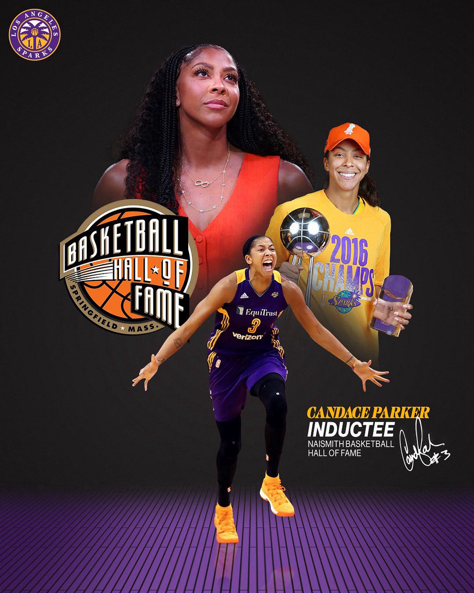 LASparks's tweet image. A legend of the game. 

Congrats to @Candace_Parker on being an inductee of the Naismith Basketball Hall of Fame. 

@Hoophall x @WNBA