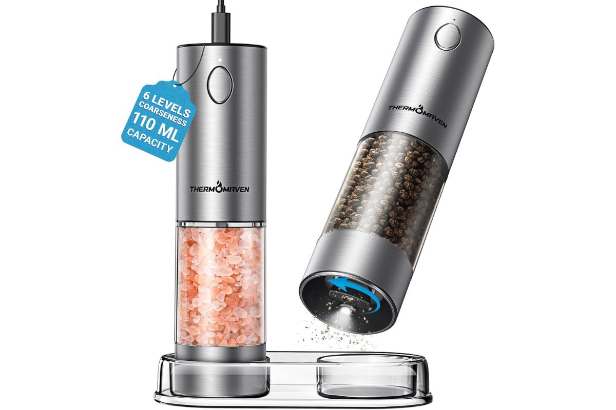 HabibAhsan20715's tweet image. Rechargeable Electric Salt Pepper Grinder Set Review (33% off)
Read more: myhomekitchenfinds.com/rechargeable-e…

#KitchenGadgets #ElectricGrinder #CookingTools #AmazonFinds #HomeCooking #SmartKitchen #KitchenUpgrade