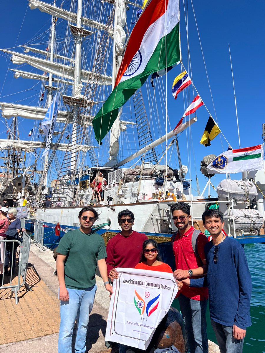 ICT_Asso's tweet photo. 🇮🇳⚓ Proud moment!
ICT members visited INS Sudarshini at Escale à Sète 2026 🇫🇷
Honoured to meet the Indian Navy and celebrate India’s maritime legacy.
#IndianNavy #ICT https://t.co/HRXL556bkj