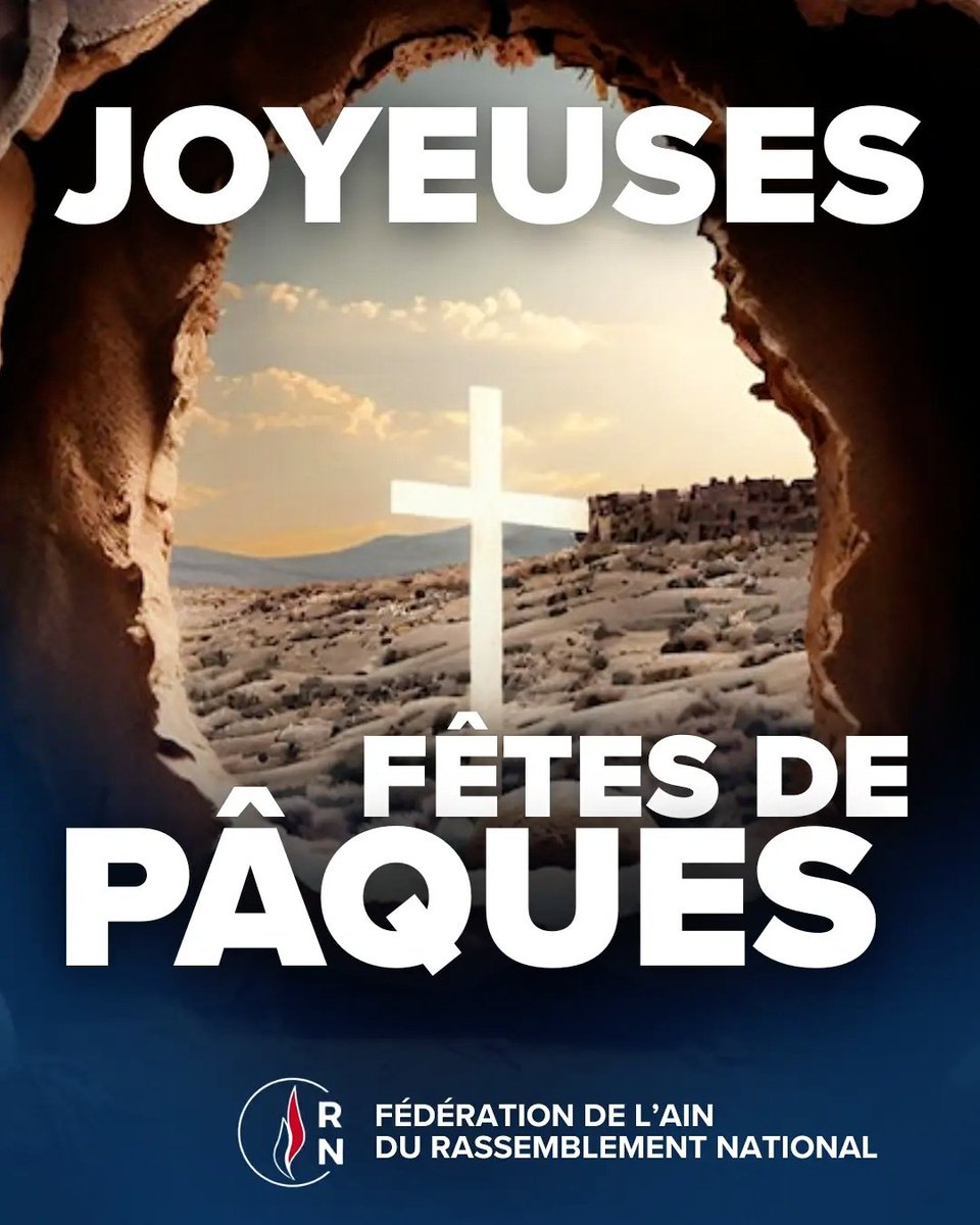 Quelle que soit la profondeur de l'obscurité, quelles que soient nos inquiétudes, ne cessons jamais d'espérer : c’est le message de la Réssurection.

Belles fêtes de Pâques à tous !

#JoyeusesPâques #Pâques