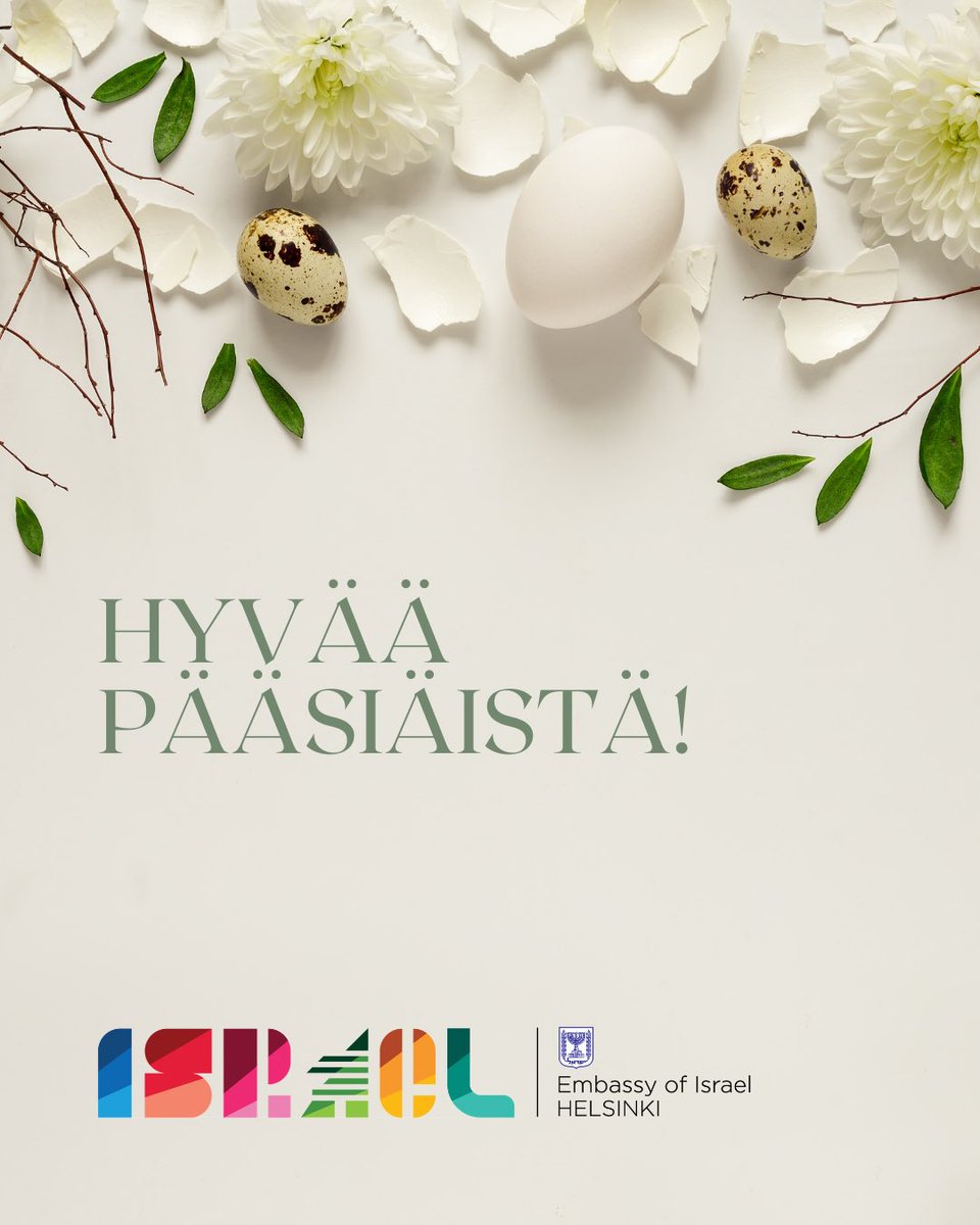IsraelinFinland's tweet photo. Hyvää pääsiäistä 🌱 https://t.co/FgaCmI7OCr