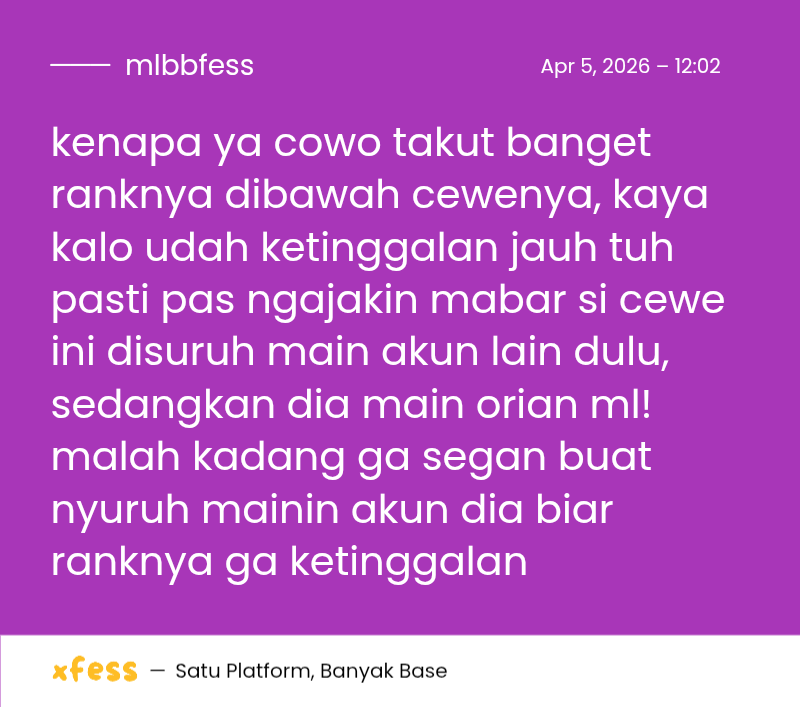 Mobile Legends Menfess tweet media