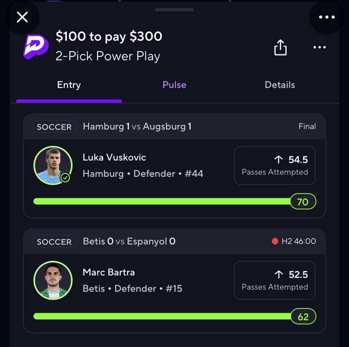 ANOTHA POTD CASH! 💰 

41-4 ON POTD’s! 🔥 

WE ARE ABSOLUTELY ON FIRE AND HAVENT MISSED A POTD SINCE JANUARY 🤣🚀

ALL MY PLAYS ⬇️
dubclub.win/PolarPicks

#PrizePicks #GamblingX #SoccerPOTD