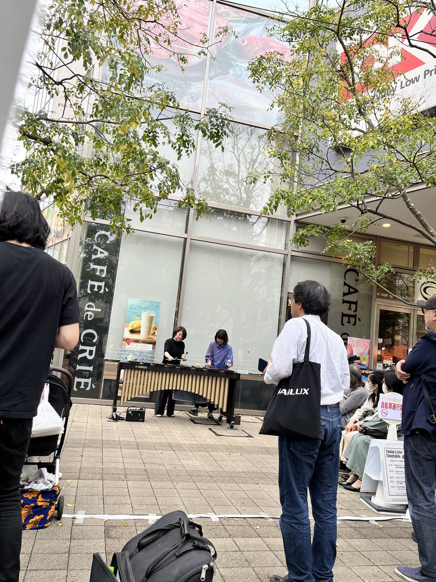 マリンバの演奏が始まりました♪