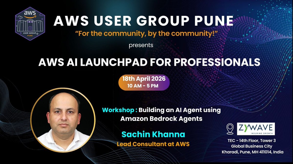 AWS User Group Pune tweet media
