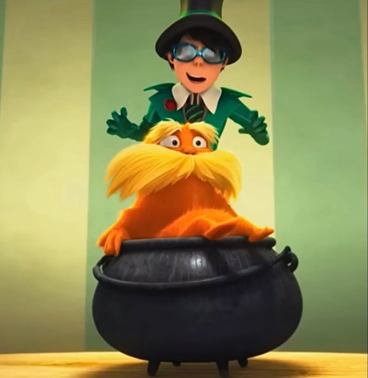 hugalpine_owner's tweet image. #NewVariant MEGAONE but El and Henry are Lorax and Onceler. Instead of El pulled Henry in upside down she's leaves a stone with the message "UNLESS". Instead of that long ass prologue Henry singing 'How Bad Can I Be' whlie slapping his neck one by one inside rainbow room.