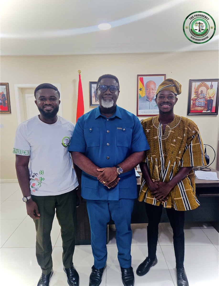 alsa_ghana's tweet photo. A heartfelt appreciation to the CEO of the Tree Crops Development Authority
(TCDA), Dr. Andy Osei Okrah, for the warm reception and insightful engagement during our recent courtesy visit.

#ALSAGhana #TCDA #fyp #youthdevelopment #EasterCelebration https://t.co/RKwHpjI0ai