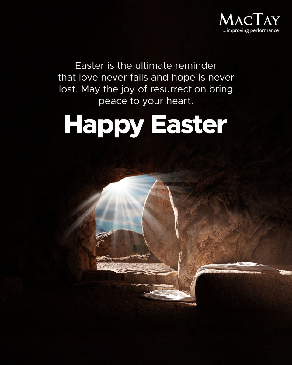 He is Risen!
And because He lives, so shall we.

Happy Easter from all of us at MacTay.

#MacTay #Easter