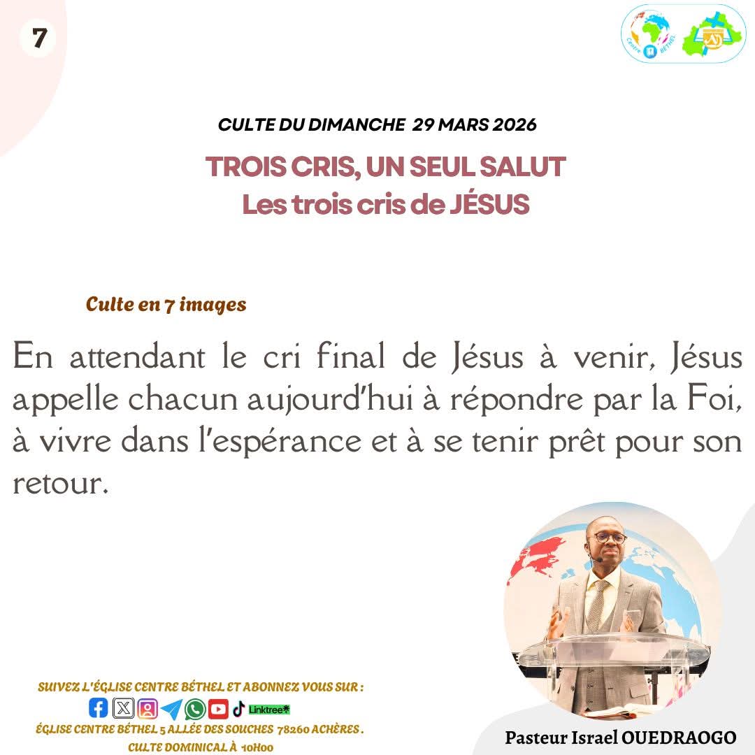 IsralOUEDRAOGO1's tweet photo. #attente #Foi #espérance #Jésus_revient_bientôt 🔎📖💡
L’enseignement sur la chaîne YouTube EGLISE CENTRE BETHEL ECBTV :https://t.co/3VAnQDZHCt
Jésus t’aime
Demeure béni. https://t.co/X5Y4T2vSDk