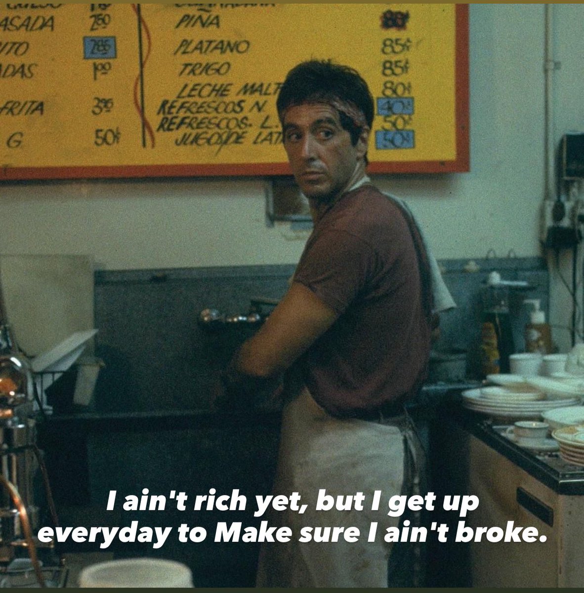 Listen_Brothers's tweet photo. I get up everyday to make sure I ain't broke... https://t.co/mwN07AmjxI