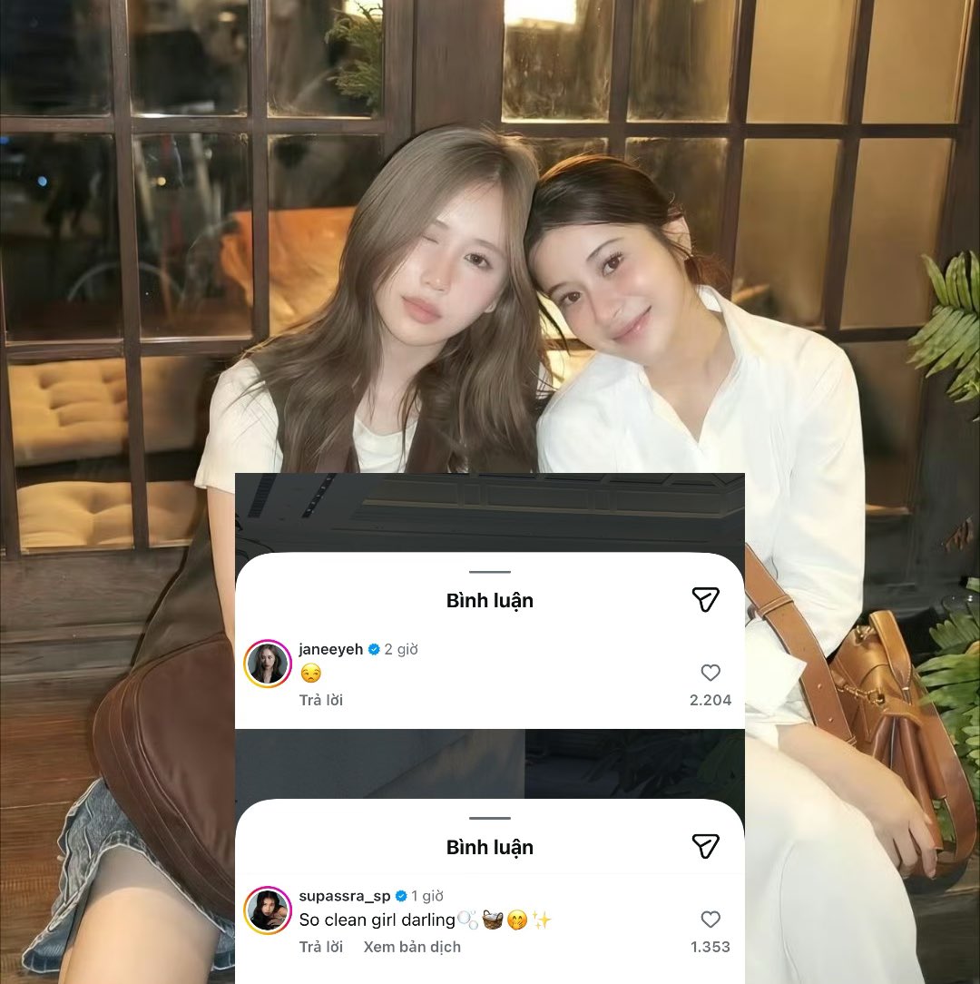 P’Kao posted a sexy photo 🤗
🥥: 😒 
🍰: What’s with that face?

N’Jane posted a photo
🍰: So "clean girl" darling! 🫧🤭✨