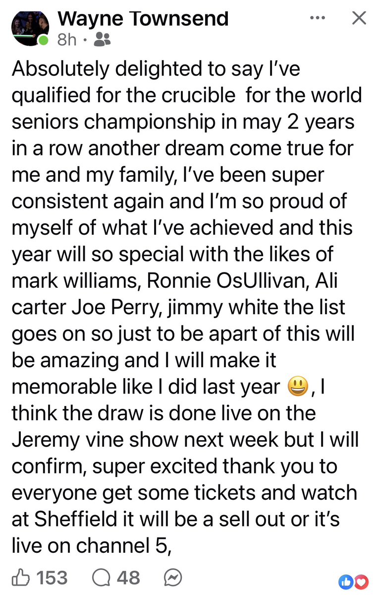 World Seniors Snooker Tour tweet media