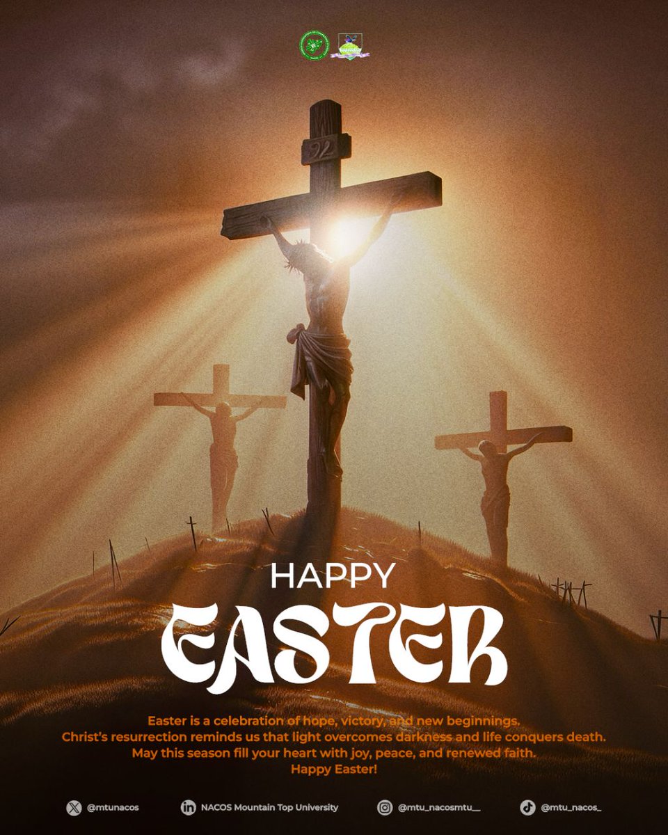 Happy Easter from NACOS 🐣✨
Wishing all Computer Science students peace, success, and new beginnings.
